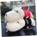 Didiseaon Bamboo Charcoal Dog Plush Cars - Eco-Friendly Auto Air Freshener Toys | Red Cartoon 28cm - Buy Online on SooperMarket.com