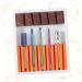 POPETPOP 1 Set Nail Drill Bits Nail Art Equipment Braiding Hair Supplies Dappen Dish for Acrylic Nails Tweezers Sheath Tiny Straw Hat Bunny Ear Pearl Clip Cuticle Drill Bit Manicure Tool 6.5x5.5cm Orange - Buy Online on SooperMarket.com