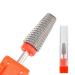 NICENEEDED Tungsten Nail Carbide 5 in 1 Bit Two Way Rotate use for Both Left and Right Handed 3/32 Inch Professional Nail Drill Bits for Fast Remove Acrylic or Hard Gel(Silver Fine) Style 1