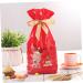 ORFOFE 10pcs Gingerbread Bags Elk Candy Bag Drawstring Bags for Candy Packing Bag Snowflake Crisp - Buy Online on SooperMarket.com