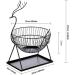 Kitchen Countertop Fruit Rack Fruit Basket Metal Deer Figurine Fruit Basket Fruit Bowl Metal Wire Vegetable Bowl Mesh Countertop Fruit Holder Bowl for Kitchen Counter Gold Black Fruit Trays (Color : - Buy Online on SooperMarket.com