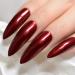 UrtjSDG Extra Long Sharp Stiletto Artificial Nails - Claret Red Lace Press-On Nail Tips for Salon Quality Art & Party Wear - Buy Online on SooperMarket.com