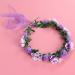 KALLORY Purple Flower Crown Headband for Bridesmaids & Flower Girls - Buy Online on SooperMarket.com