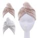 Shop M-bestl Hair Towel Turban - Quick-Dry Microfiber Towels (2 Pack) in Star Gray & Star Pink | Perfect for Fast Hair Drying - International Shipping Available - Buy Online on SooperMarket.com