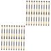 Baluue 40 Pcs Double Ended Eyeshadow Brush Precision Eye Shadow Brush Eye Makeup Tool Eye Brush Eye Makeup Brush Makeup Eyeshadow Brush Eye Makeup Kit Eyeshadow Makeup Brush 12.50X0.50X0.50CMx2pcs Goldenx2pcs