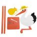 Theolino Storch Birth - Premium 150 cm Wooden Stork - Double-Sided Print - Unique Baby Gift for Birth - Perfect for Boys & Girls - Buy Online on SooperMarket.com