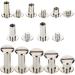 100 Sets Screw Post Metal Chicago Screws Binding Screw Leather Screw Nail Rivet Button Solid Belt Tack Screw (Silvery  1/4  3/8  1/2  9/16 11/16 Inches) - Buy Online on SooperMarket.com