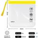 ECOHUB Airport Security Liquids Bags EVA Airport Liquid Bag 20 x 20cm Airline Approved Clear Travel Toiletry Bag for Women Men Zip Lock Bags with Strap for Travel (2 pcs Yellow) Yellow With Carrying Handle - Buy Online on SooperMarket.com