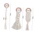 Vicasky 3 Pcs Handwoven Cotton Rope Dental Care Toys - Bitter Cotton Bite Sticks & Rings for Toddlers | Safe Handmade Beech Teething Relief - Buy Online on SooperMarket.com