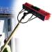 photovoltaic cleaner Window Cleaning Pole Water Fed Telescopic Brush Window Cleaning Pole Water Fed Telescopic Brush Extendable Cleaner Conservatory Roof Water Fed Brush W/Squeegee 35cm Brush Head 6M/21FT