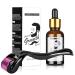 Bart care Set including Derma BartRoller for growth for men Dermaroller 0.5mm - Beard Growth Bartroller Kit Bartwuchs accelerate serum for men lets the beard and hair grow faster