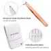 EXCLAIM BEAUTY 4-Piece Stainless Steel Precision Tweezers Set for Men & Women - Eyebrow, Splinter, and Ingrown Hair Removal - Includes Leather Case - Rose Gold - Buy Online on SooperMarket.com