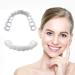 Tistik 2 pairs of cosmetic veneers teeth at the top and below immediately veneers provisional dentures prostheses teeth teeth to put on false teeth for men women tooth whitening