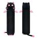 Mewaii 44in Long Cat Plush Pillows Stuffed Animals Squishy Pillows - Cute Plushie Kitten Sleeping Hugging Pillow Toys for Kids(Pink & Black) 44in/110cm Black & Pink Cat