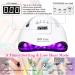 180W UV LED Nail Dryer Lamp with Timer - Gel Nail Curing Car Sensor & LCD Display - Buy Online on SooperMarket.com