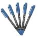 Hemoton 5pcs Pen Eyebrow Pen Pens Eyebrow Position Pen Double Head Drawing Tool 13.9x1.8cm Blue