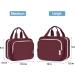 Narwey Hanging Travel Toiletry Bag for Women - Wine Red (Large) | Organizer for Cosmetics, Makeup, and Travel Size Accessories - Buy Online on SooperMarket.com