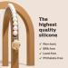 Premium Silicone Pacifier Clip - Safe Holder for Baby and Toddlers - Neutral White - Center Coast Collections - Buy Online on SooperMarket.com