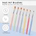 TEOYALL 7 PCS Gel Nail Brushes Set - Oval Flat & Builder Tips for Poly Gel Extension - Multicolor Nail Art Brushes - Buy Online on SooperMarket.com