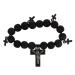 Didiseaon Cross Jewelry Gift Cross Bracelets Beaded Bracelets for Men Cross Braclet Charm Bracelet Baptism Gifts 10x10cm Black