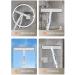 Squeegee For Window Cleaning with Spray and 3 Pads 2024 New Double Sided Spray Window Retractable Cleani Cleaner Spray Glass White 30cm panel - Buy Online on SooperMarket.com