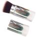 minkissy Retractable Makeup with Cover Cosmetic Applicator Foundation Brush Retractable Blush Brush Makeup Tool Retractable Powder Brush Makeup Supplies Artificial Fiber Telescopic