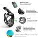 Panoramic Snorkel Mask for Adults - Full Face Swim & Dive Mask - Black, Large-X-Large - Buy Online on SooperMarket.com