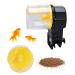 Podazz Automatic Fish Feeder 100/210ml Fish Food Dispenser Aquarium Tank Auto Timer with Two Feeding Boxes for Holiday Vacation Weekend Yellow