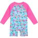 HUAANIUE Baby Girls Zipper Swimsuit | UPF 50+ Sun Protection | 2-3 Years | Littleflower Swimwear - Buy Online on SooperMarket.com
