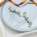 Bride Wedding Hair Pins - Silver Crystal Rhinestone Hair Accessories (Pack of 2) - Easedaily - Buy Online on SooperMarket.com