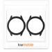 kwmobile Huami Amazfit GTR 2 / 2e Cover (Set of 2) - Tempered Glass & Plastic Frame, Black - Buy Online on SooperMarket.com