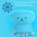 Silicone Jellyfish Octopus Face Cleansing Brush - Blue - Buy Online on SooperMarket.com