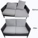 Aobrill Non Slip Cushion Pad  Hook Loop Tape for Reduce Couch Cushions Sliding (6 x 6 inch)- (8PCS  Black) 8 Black - Buy Online on SooperMarket.com