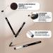 Premium Eyebrow & Eyelash Brush Set | Perfect for Eyeshadow Pomade Eyeliner | Slanted & Fine Tips for Precision Application - Buy Online on SooperMarket.com