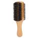 Men's bearing brush double-sided beard brush face hair brush multifunctional shaving brush shaving brush removed beards for men daily care and beard styling (m)