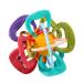Baby Teether Toy Soft Rattle and Sensory Ball Teething Toy for Pain Relief Food Grade Safe Colorful Gum Massage Infant Grip Teether Rattle