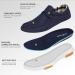 OrthoComfoot Men's Slip-On Arch Support Boat Shoes - Plantar Fasciitis Relief, Comfortable Walking Loafers - Navy, Size 11W - Buy Online on SooperMarket.com