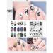 KADS Nail Stamping Plate Chinese Style Nail Art Stamp Template bamboo Lotus DIY Image Template Manicure Stamping Plate Stencil Tools (CN028) - Buy Online on SooperMarket.com