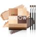 3 in 1 Matte Eyeshadow Palette Nude Neutral High Pigmented Naked Eyeshadow Makeup Long Lasting Smooth Matte Shimmer Glitter Eye Shadow Trio (2#)