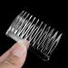 Set of 4 Tort Plain Hair Combs 7cm French Side Combs - White | Strong Hold Hair Clips for Girls & Women - Buy Online on SooperMarket.com