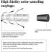 1 Pair Ear Plugs Reusable Noise Cancelling Earplugs Hearing Protection for Concerts Musician Motorcycles Creative and Useful - Buy Online on SooperMarket.com