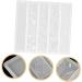 STOBOK 4 Cavity Bookmark Maker 2pcs Bookmark Mold Rectangle Student Silica Gel Chocolate Fondant Molds White 2x2pcs 15.8X14.8cmx2pcs - Buy Online on SooperMarket.com