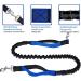 Premium Adjustable Dog Leash - Dual Grip Reflective Walking & Jogging Line with Feces Bag Dispenser for Large Dogs - Shock-Damping Design in Black/Blue - Buy Online on SooperMarket.com