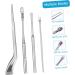 2 Sets Stainless Steel Ear Cleaning Kit - Ear Pick, Spatula, Spiral Spoon, Earwax Removal Tools - Buy Online on SooperMarket.com