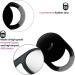 Shatterproof Unbreakable Hand Mirror with Anti-Slip Silicone Handle Grip - Black - Buy Online on SooperMarket.com