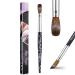 Shine Chance Acrylic Nail Art Brush Size 10  100% Pure Kolinsky Hair Oval Nail Brush for Acrylic Application  Professional Nail Extension Manicure Tool Striping Nail Drawing Pen for DIY Home Salon 10