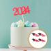 HOLIDYOYO 12pcs 2024 Graduation Season Cake Insert Graduation Cake Toppers Graduation Party Decorations Top Hat Party Supplies Grad Party Cupcake Topper Paper Cup Dessert Props Red - Buy Online on SooperMarket.com