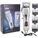 Professional Hair Clippers Kit with LCD Display - Rechargeable Stainless Steel Beard & Mustache Trimmer for Men | Grooming Salon Essentials - Buy Online on SooperMarket.com