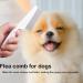Flea Comb for Dogs 2-piece Set of Dog Fine Toothed Flea Comb Flea Comb for Cats Dogs Lice Combs Fine Tooth Comb Grooming Suitable for Removing Tears Stains from Dogs Fleas Lice - Buy Online on SooperMarket.com