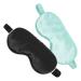 Healifty 2Pcs Sleep Eye Masks Soft Comfortable Sleeping Eyeshades Night Eye Cover Eye Patches Night Blindfold with Elastic Band for Home Travel Office Mixed Color